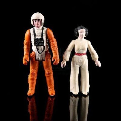 Lot # 60 - Loose Luke Skywalker & Princess Leia (Polish Bootleg Figures)