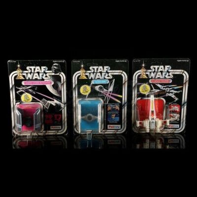 Lot # 159 - Diecast TIE Fighter, Darth Vader TIE Fighter & X-Wing Fighter