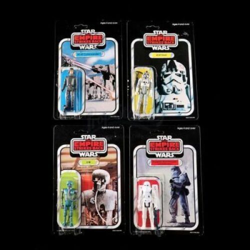Lot # 252 - AT-AT Commander, AT-AT Driver, 2-1B and Imperial Stormtrooper (Hoth Battle Gear)