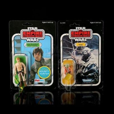 Lot # 255 - Yoda and Luke Skywalker (Bespin Fatigues)