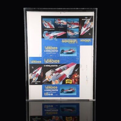 Lot # 346 - A-Wing Fighter Cromalin AFA 85