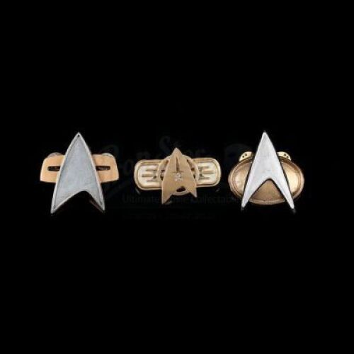 Lot # 461 - Set of 3 Starfleet Pin Badges
