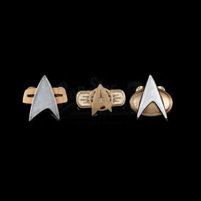 Lot # 461 - Set of 3 Starfleet Pin Badges