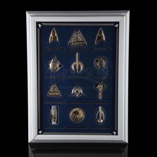 Lot # 462 - Insignia Badges & Display Case