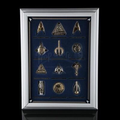 Lot # 462 - Insignia Badges & Display Case