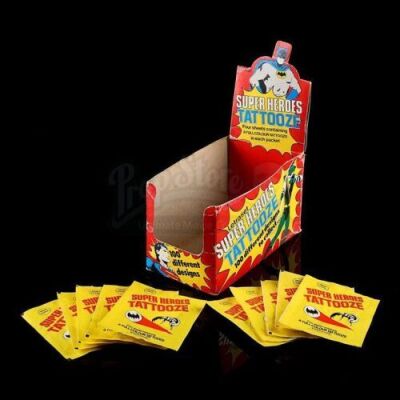 Lot # 470 - Super Heroes Tattooze & Display Box