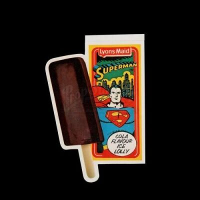 Lot # 478 - Superman Ice Lolly Shop Display Sticker