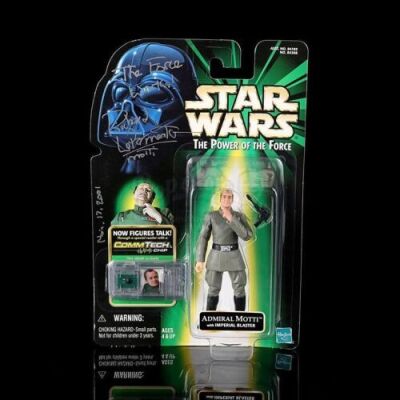 Lot # 535 - Admiral Motti Action Figure Signed by Richard LeParmentier