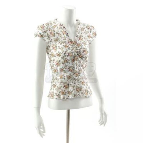 Angela Weber's Floral Blouse