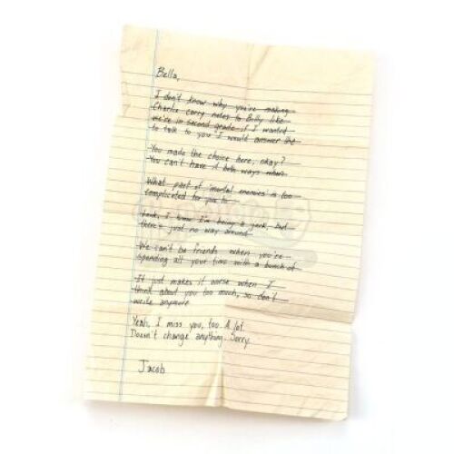 Jacob Black's Letter to Bella