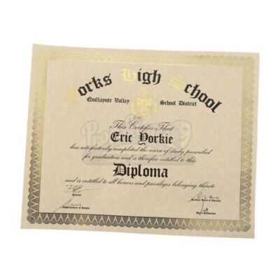 Eric Yorkie's Unrolled High School Diploma