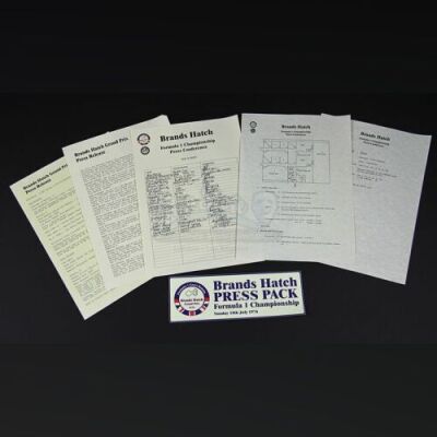 RUSH - Assorted Brands Hatch Press Paperwork (RP246)