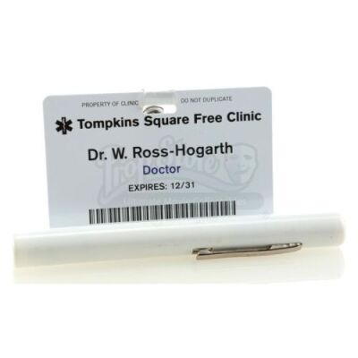 Lot # 27: MARVEL'S JESSICA JONES (TV SERIES) - Wendy Ross-Hogarth's Clinic Badge and Flashlight