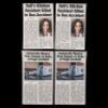 Lot # 55: MARVEL'S JESSICA JONES (TV SERIES) - Set of Four Reva Connors Bus Crash Newspaper Clippings
