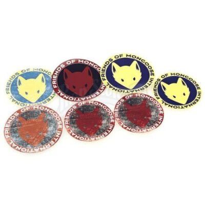 Lot # 136: MARVEL'S JESSICA JONES (TV SERIES) - Set of Seven 'Friends of Mongoose International' Stickers