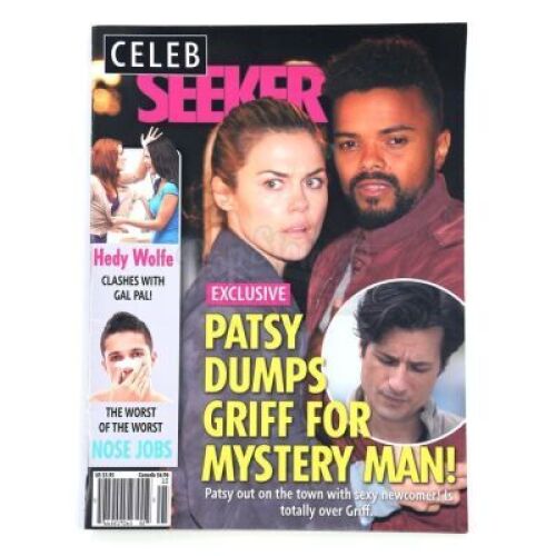 Lot # 142: MARVEL'S JESSICA JONES (TV SERIES) - Celeb Seeker Magazine Headlined 'Patsy Dumps Griff for Mystery Man'