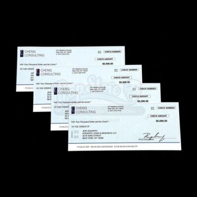 Lot # 155: MARVEL'S JESSICA JONES (TV SERIES) - Set of Four Pryce Cheng Checks