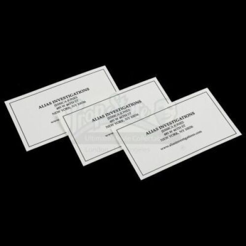 Lot # 173: MARVEL'S JESSICA JONES (TV SERIES) - Set of Three Alias Investigations Business Cards