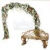 Floral Wedding Arch and Bench