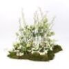 Wedding Table Moss and Flower Display