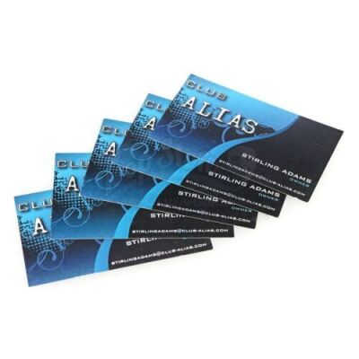 Lot # 199: MARVEL'S JESSICA JONES (TV SERIES) - Set of Five of Stirling Adams' Club Alias Business Cards