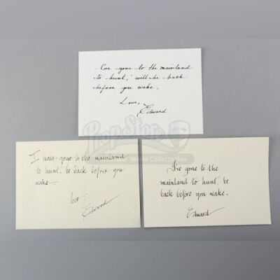 Edward Cullen's Honeymoon Note Samples