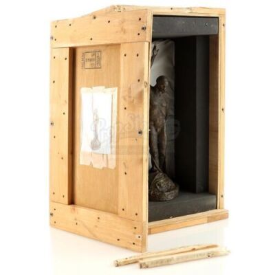 Lot # 300: MARVEL'S JESSICA JONES (TV SERIES) - Brandt Family Statue and Wooden Crate
