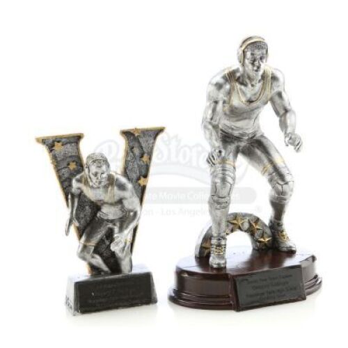 Lot # 342: MARVEL'S JESSICA JONES (TV SERIES) - Pair of Gregory Sallinger's Wrestling Trophies