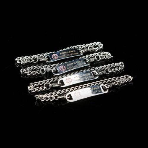 Lot # 347: MARVEL'S JESSICA JONES (TV SERIES) - Set of Four Prototypes of Jessica Jones' 'I Have No Spleen' Bracelet