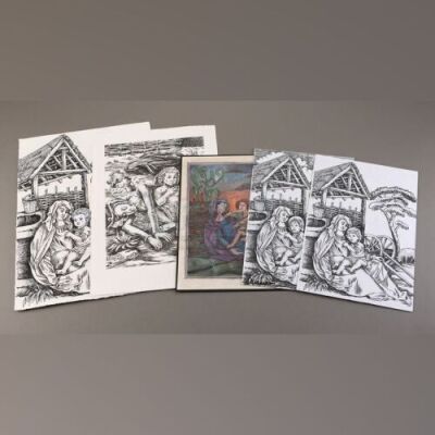 Five Immortal Child Illustration Prints