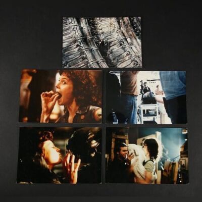 Lot # 33 - Alien & Aliens Collection Auction - Behind the Scenes Photos of Sigourney Weaver and H R Giger on Set