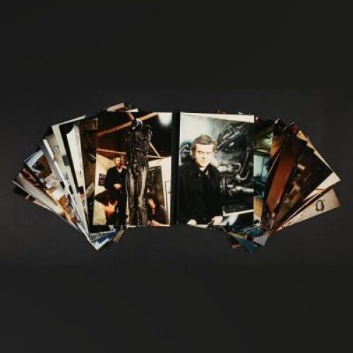 Lot # 42 - Alien & Aliens Collection Auction - Behind the Scenes Photos of H. R. Giger Working on Set