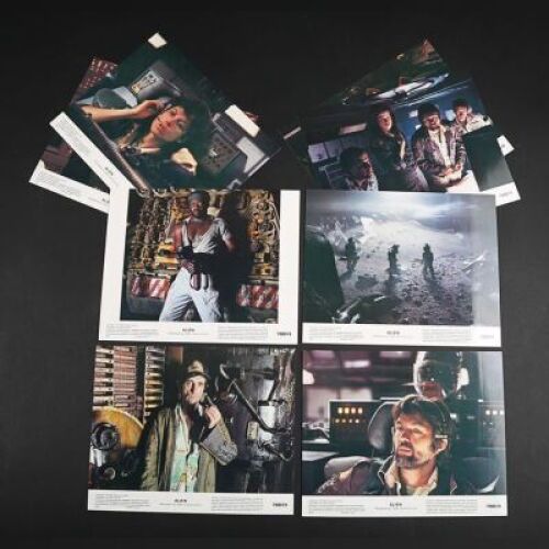 Lot # 54 - Alien & Aliens Collection Auction - Set of U.S. Lobby Cards Featuring the Nostromo Crew Members
