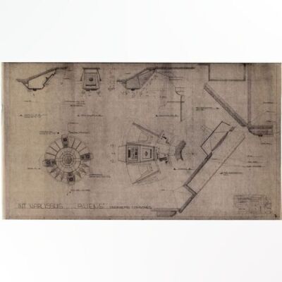Lot # 81 - Alien & Aliens Collection Auction - Narcissus Internal Detail 'Overhead Consoles' Production Dyeline