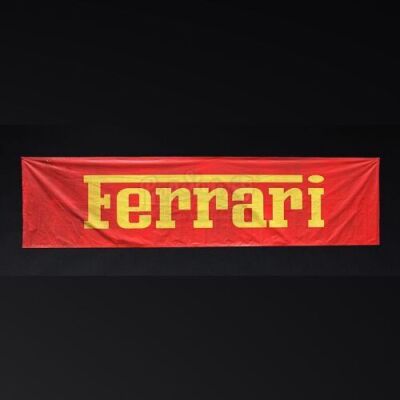 RUSH - Large Red 'Ferrari' Trackside Banner (RP156)