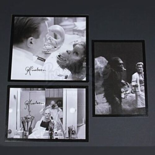 2001: A SPACE ODYSSEY (1968) - Three Autographed Behind-The-Scenes Images