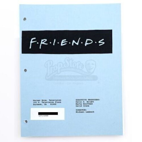 Table Script Draft Lot # 20: FRIENDS - Original Table Draft Script for The One with Ross's ...