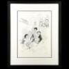 Lot # 32: FRIENDS - Framed Al Hirschfeld Cast and Producers Cartoon Lithograph (#22/100)