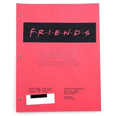Lot # 51: FRIENDS - Original Script for "The One with Mrs. Bing"