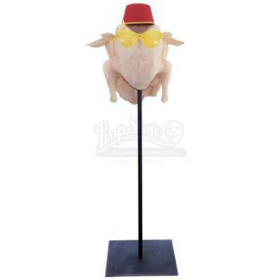 Lot # 82: FRIENDS - Studio-Edition Authorized Reproduction: Monica Geller's Turkey with Sunglasses, Fez, and Stand (#1 of 3)