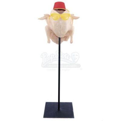 Lot # 97: FRIENDS - Studio-Edition Authorized Reproduction: Monica Geller's Turkey with Sunglasses, Fez, and Stand (#2 of 3)