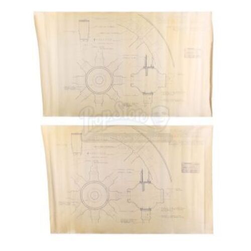 Lot #4 - Alexander - Persian Chariot Wheel Finishing Detail Blueprints