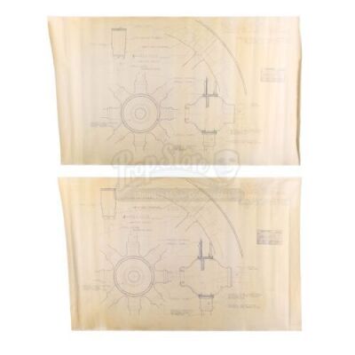 Lot #4 - Alexander - Persian Chariot Wheel Finishing Detail Blueprints