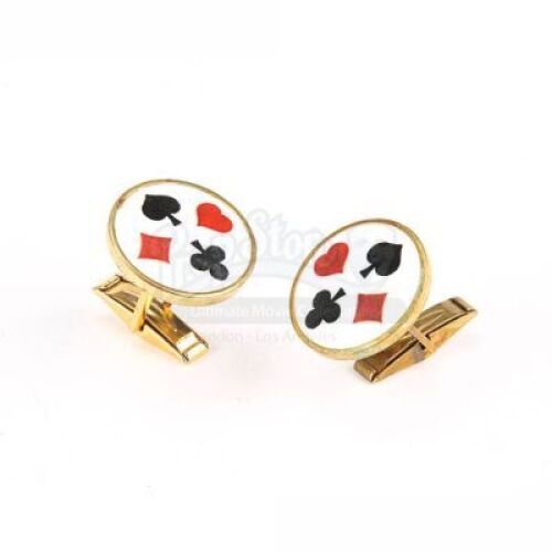 Lot #13 - Batman - Joker (Jack Nicholson) Large Pair of Cufflinks
