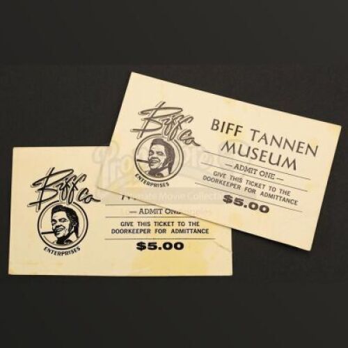 BACK TO THE FUTURE PART II (1989) - Pair of Biff Tannen Museum Tickets
