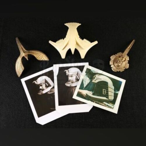 BATTLESTAR GALACTICA (1978) - Viper Pilot Helmet Crest Prototypes and Reference Photos