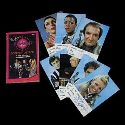 BLAKE'S 7 (TV 1978-1981) - Collection of Main Character Autographs