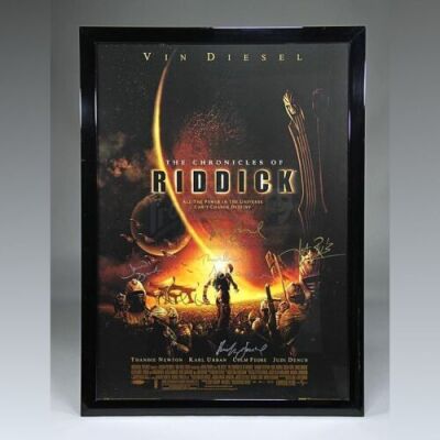 THE CHRONICLES OF RIDDICK (2004) - Autographed Film Poster