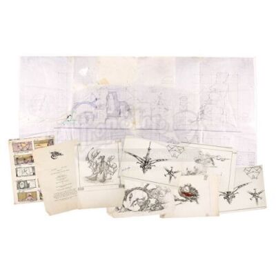 Lot #32 - Dark Crystal, The - Blueprint and Artwork