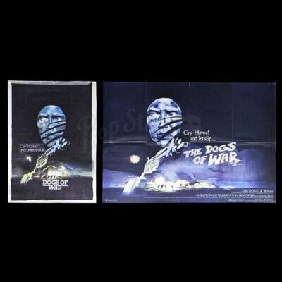THE DOGS OF WAR (1980) - Vic Fair U.K. Quad Hand-Painted Prototype Artwork and Poster